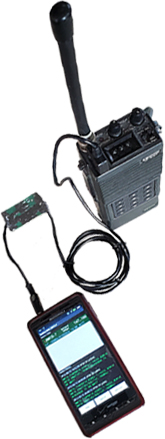 Walkie-talkie with board